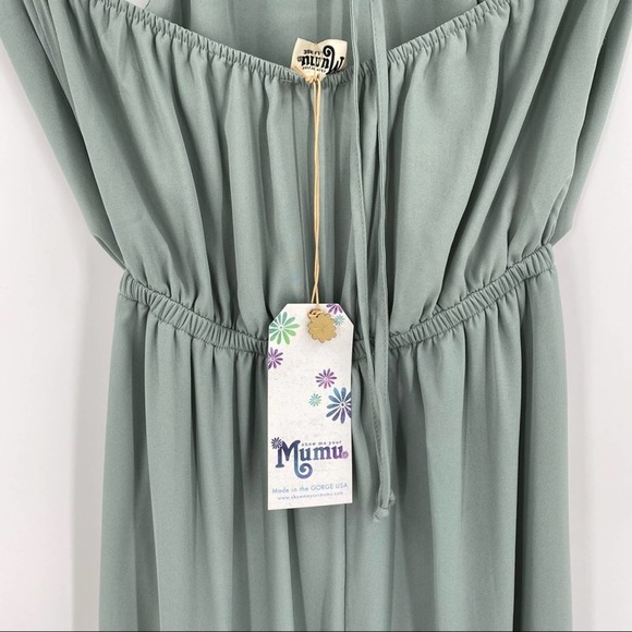 NEW Show Me Your Mumu Heather Halter Dress Sage - Picture 7 of 12